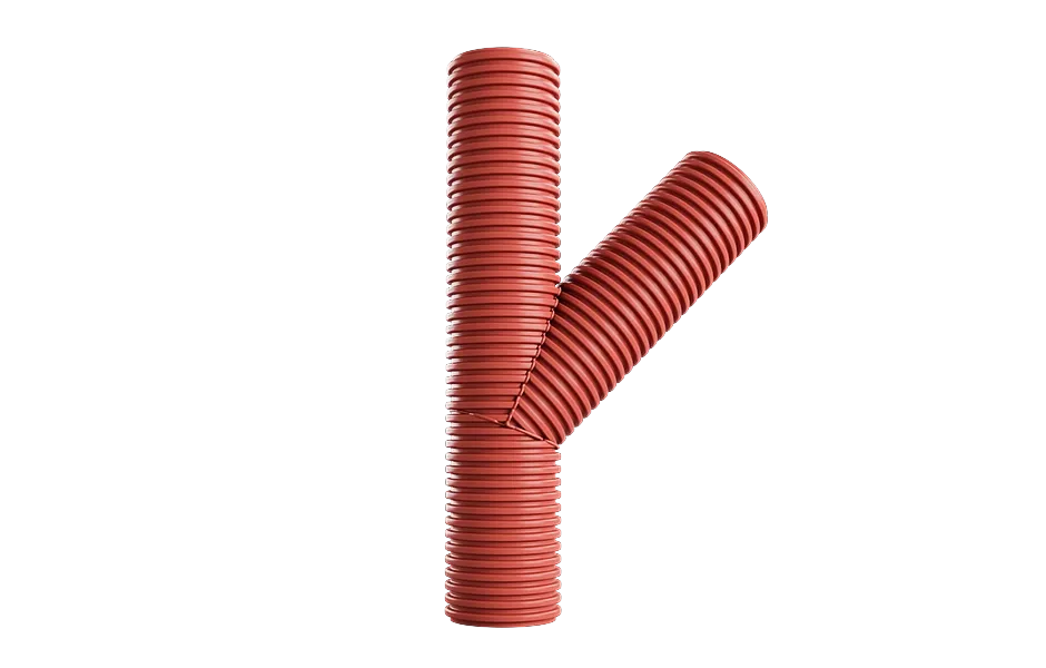 Гофрированные тройники (ПП) 45 градусов